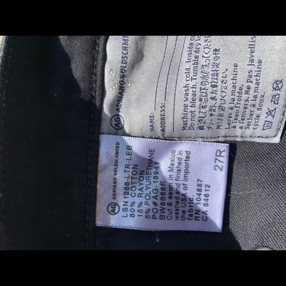 AG The Legging Coated Black Jeans size 27 - Picture 6 of 9